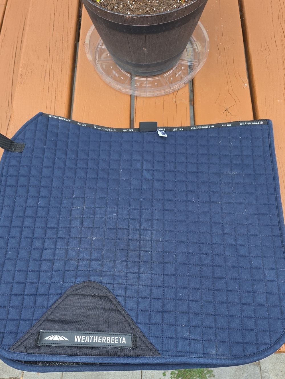 Weatherbeeta Prime Dressage Saddle Pad - Navy Blue, Full